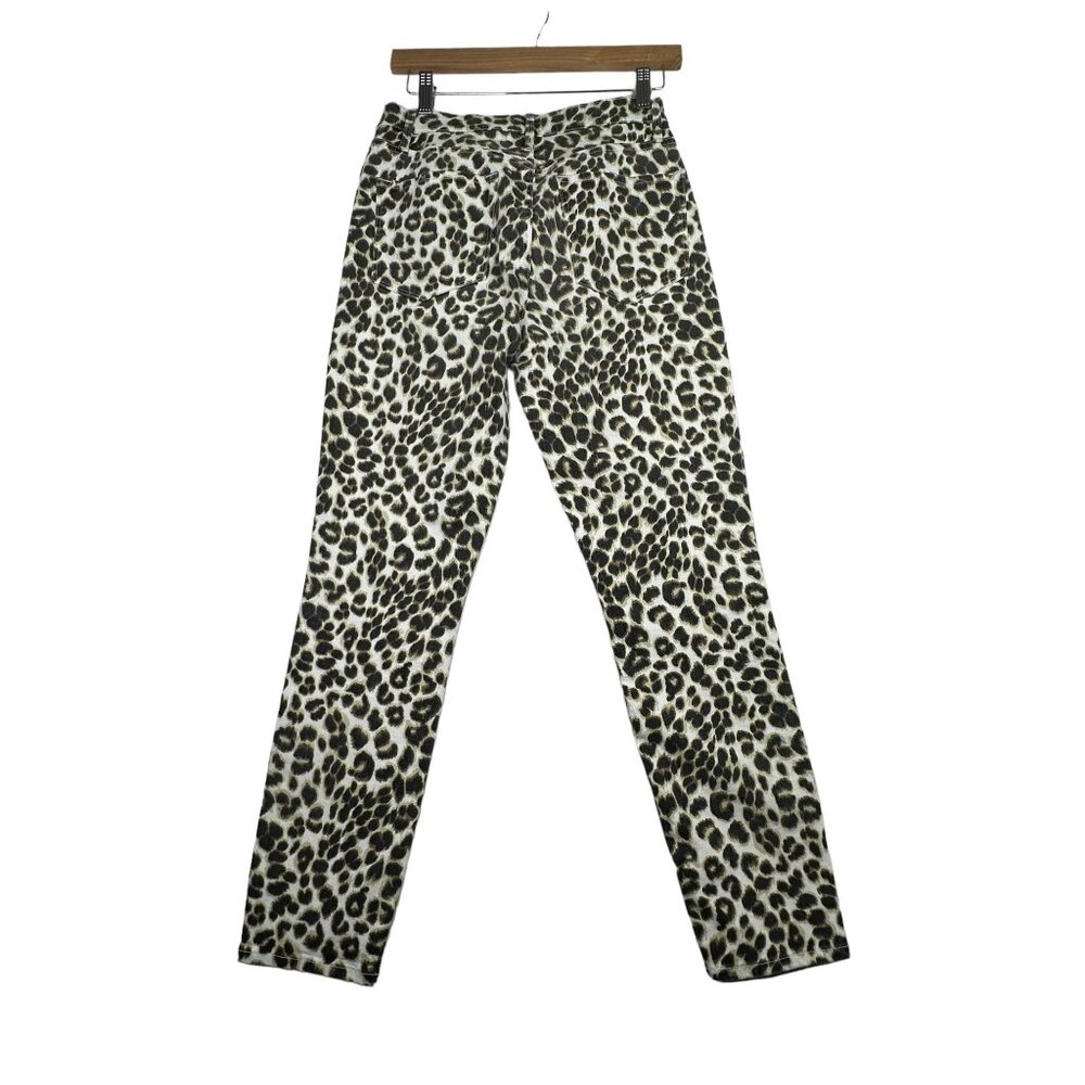 Frame Ali High Rise Cigarette Leopard Print Pants size 27